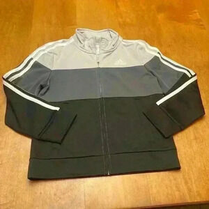 Adidas kids s(8) tricolor lightweight jacket.